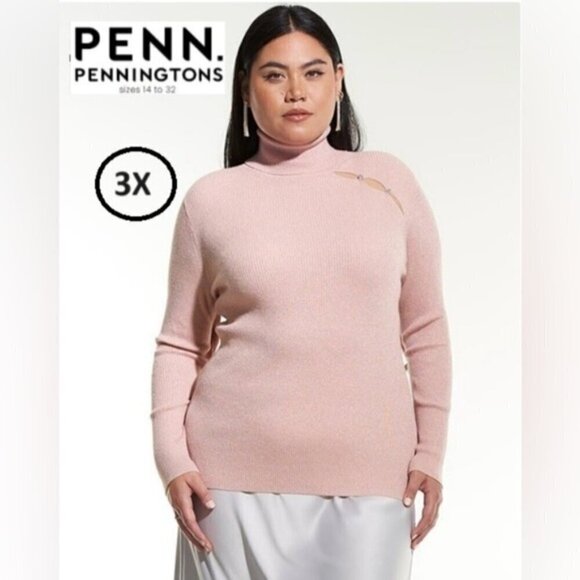 Penningtons - Women's Addition Elle Turtle Neck Sweater - Size: 3X. NWT (1562) - Picture 1 of 7